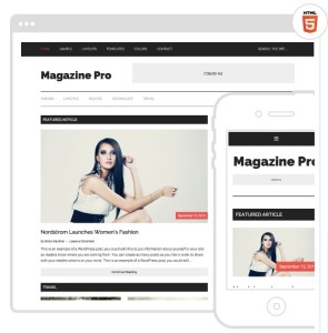 Magazine Pro Mobile Responsive-SEO Friendly Web Site Theme