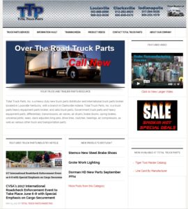 Total Truck Parts Mobile Responsive Web Site